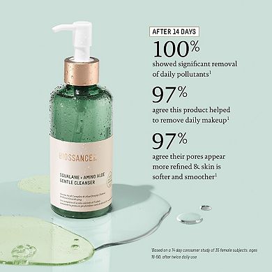 Amino Aloe Gentle Pore-Minimizing Cleanser + Squalane
