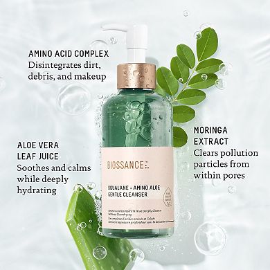 Amino Aloe Gentle Pore-Minimizing Cleanser + Squalane