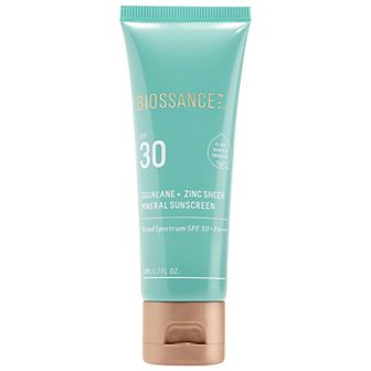 Biossance Zinc Sheer Hydrating Mineral Face Sunscreen SPF 30 with Ectoin + Squalane