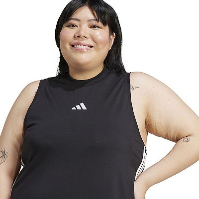 Plus Size adidas Essentials 3-Stripes Long Racerback