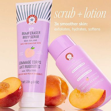 Mini KP Bump Eraser Body Scrub with 10% AHA Body Exfoliant for Keratosis Pilaris