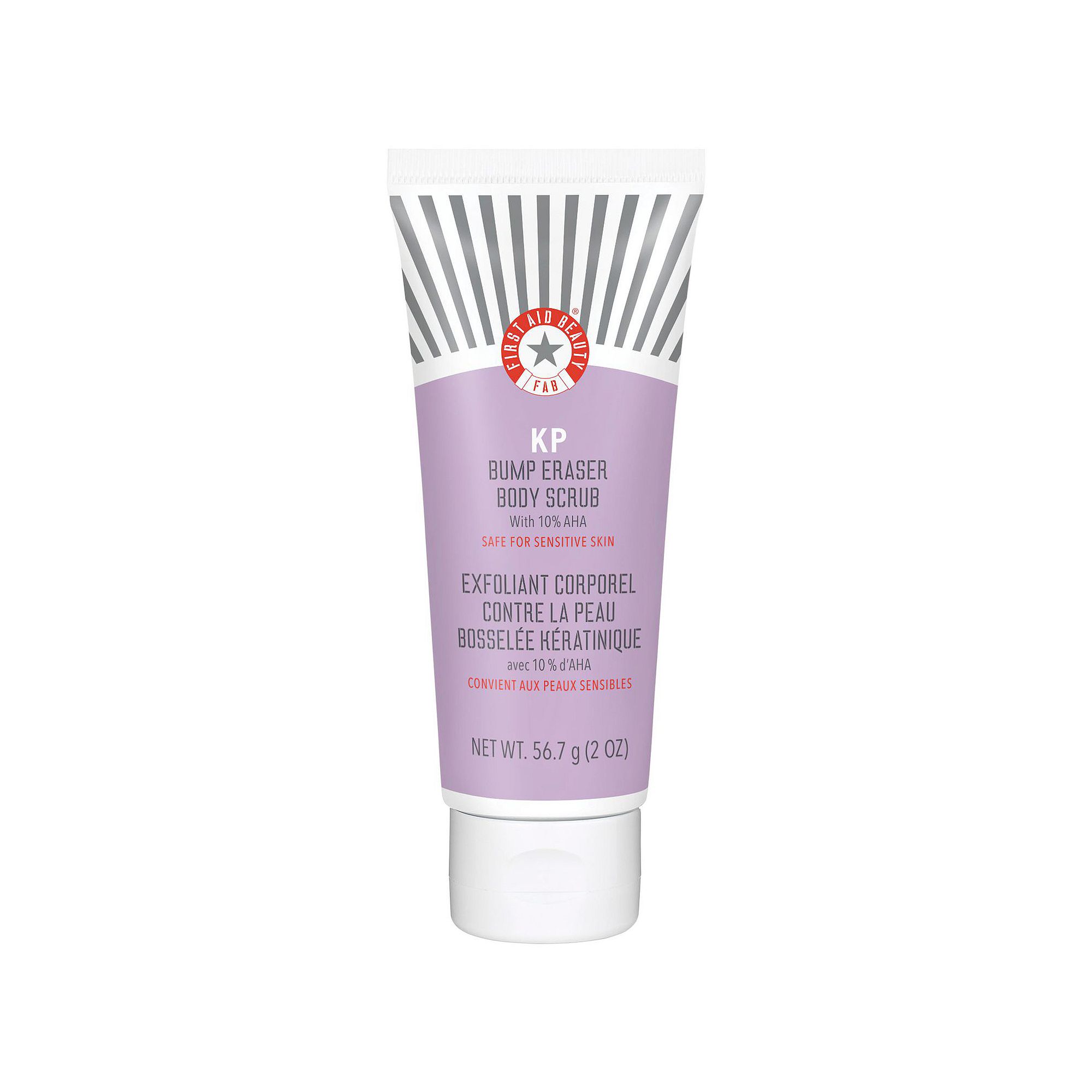 First Aid Beauty KP Bump Eraser Body Scrub with 10% AHA Body Exfoliant for 