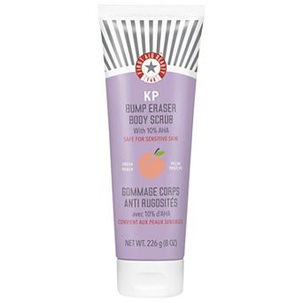 First Aid Beauty Mini KP Bump Eraser Body Scrub with 10% AHA Body Exfoliant for Keratosis Pilaris
