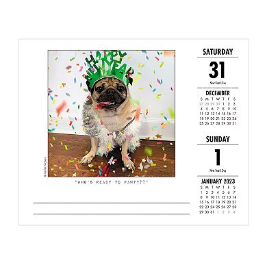 Doug the Pug 2022 Box Calendar Table Decor