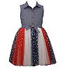 Girls 4-16 Bonnie Jean Americana Button Up Dress
