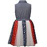 Girls 4-16 Bonnie Jean Americana Button Up Dress