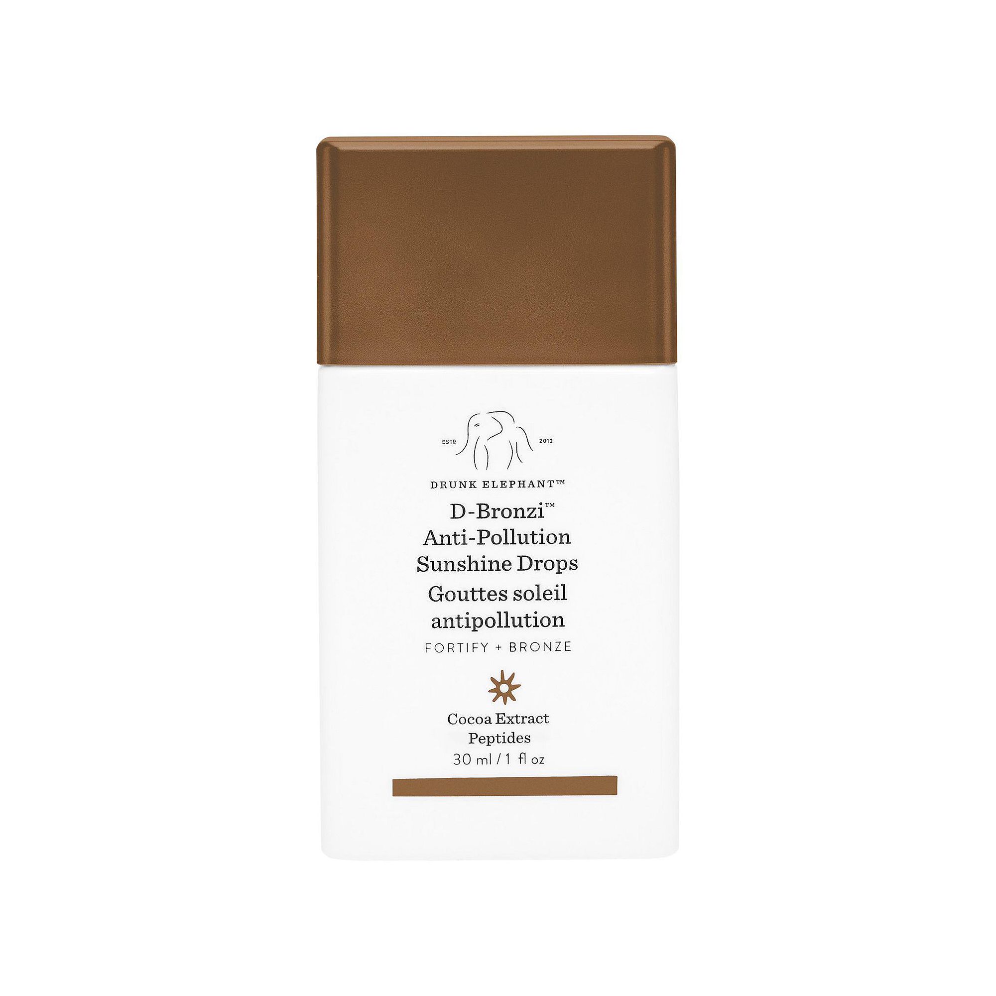 Drunk Elephant D-Bronzi Bronzing Drops with Peptides, Size: 1 Oz, None