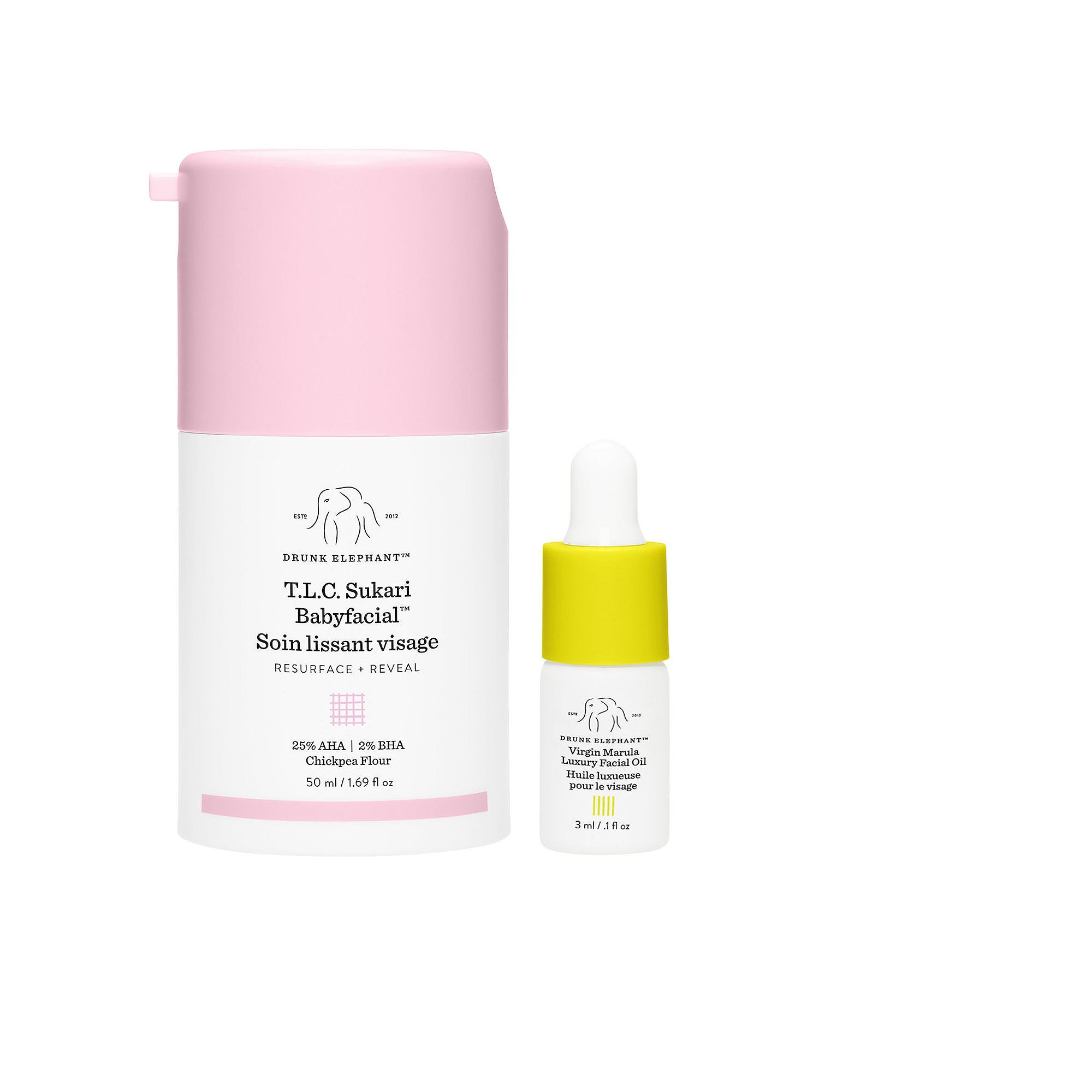 49799598 Drunk Elephant T.L.C. Sukari Babyfacial AHA + BHA  sku 49799598