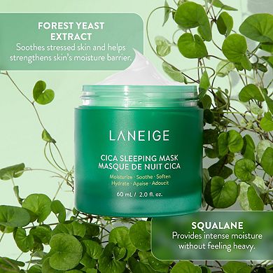 Cica Sleeping Mask with Centella Asiatica for Moisture Barrier Support