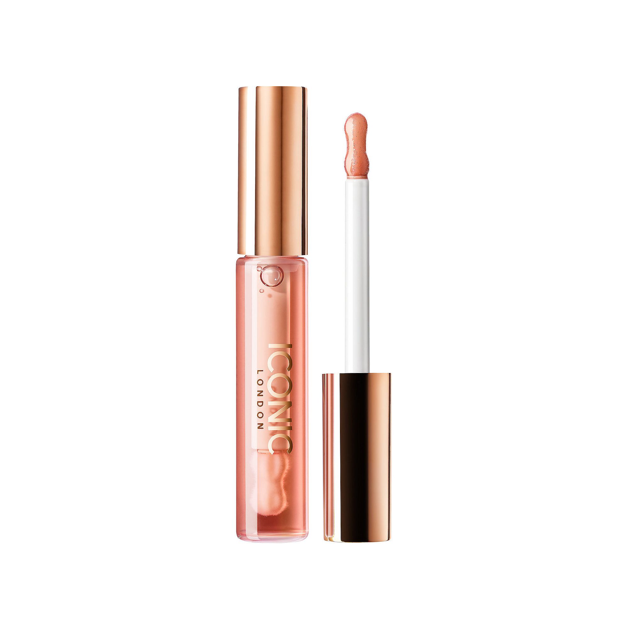 Iconic London Lustre Lip Oil, Size: 0.2 Oz, Shes A Peach Pink