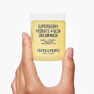 Mini Superberry Hydrate + Glow Dream Night Cream + Mask with Vitamin C