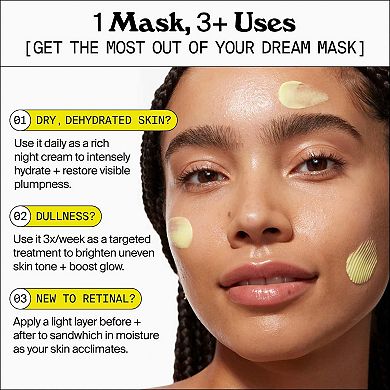 Mini Superberry Hydrate + Glow Dream Night Cream + Mask with Vitamin C