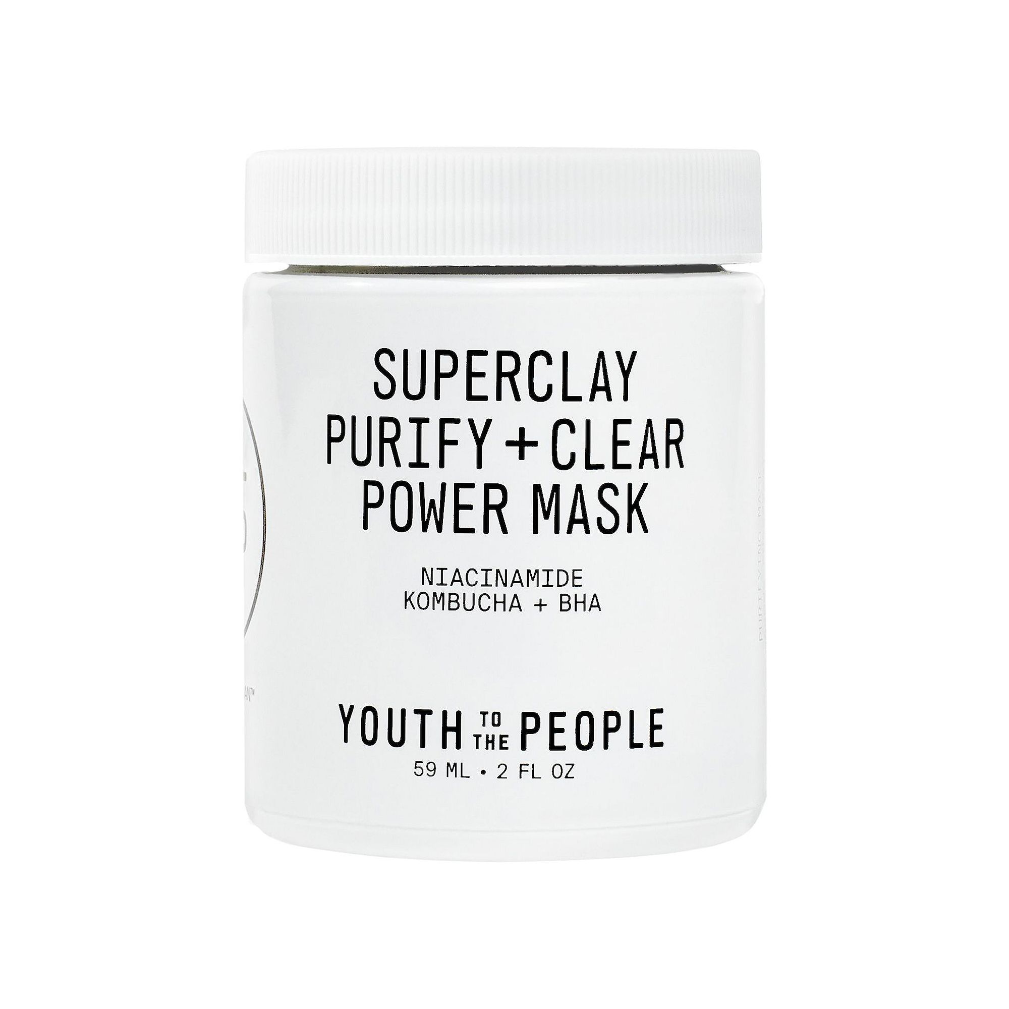Youth To The People Superclay Purify + Clear Power Mask with Niacinamide, S
