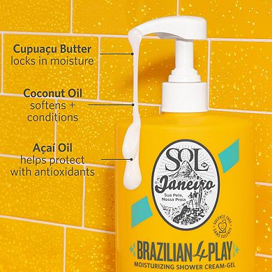 Brazilian Play Moisturizing Shower Cream-Gel