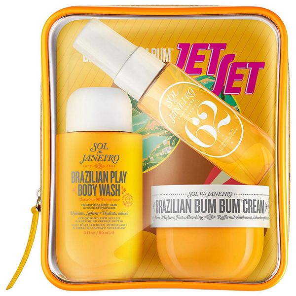 Sol de Janeiro Jet Set Brazilian Bum Bum Cream + Shower Gel & Body Mist Kit