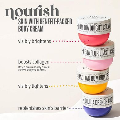 Mini Brazilian Bum Bum Visibly Firming Refillable Body Cream with Caffeine-Rich Guarana