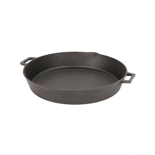 Bayou Classic 16 Inch Oven Safe Cast Iron Skillet Saucepan Cooking