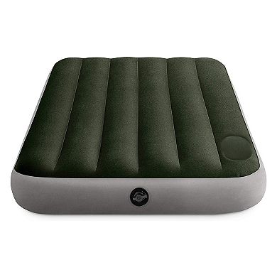 Intex Dura-Beam Standard Series Downy Airbed with Built-In Foot Pump, Full Size