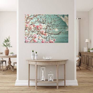 Gallery 57 Magnolia Branches Planked Wood Wall Art