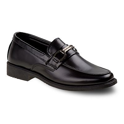 boys slip on dress shoes HOMEHOT Sneakers Casual Faux Leather Loafers (Toddler,Big Kids, Little Kids) Color Brown Size 7 Step up their style game with comfort that keeps up Josmo Boys' Slip-On Dress Shoes,