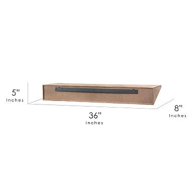 American Art Decor Wedge Floating Wall Shelf