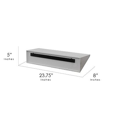 American Art Decor Wedge Floating Wall Shelf