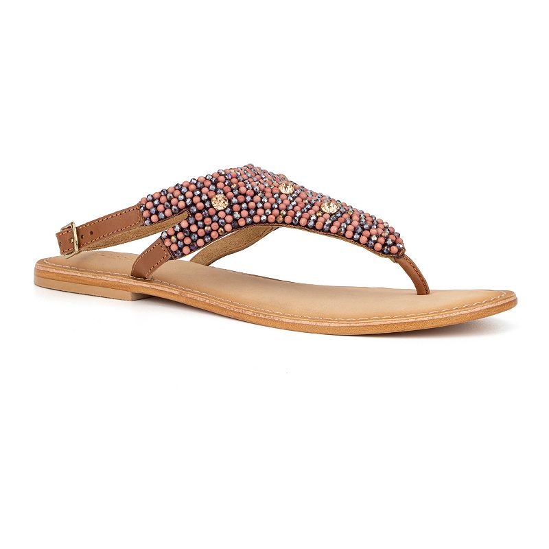 FEI1056-PLUM Torgeis Vega Womens Thong Sandals, Size: 10, Drk P sku FEI1056-PLUM
