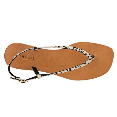 Torgeis Diana Women's Leather Thong Sandals