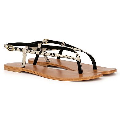 Torgeis Diana Women's Leather Thong Sandals