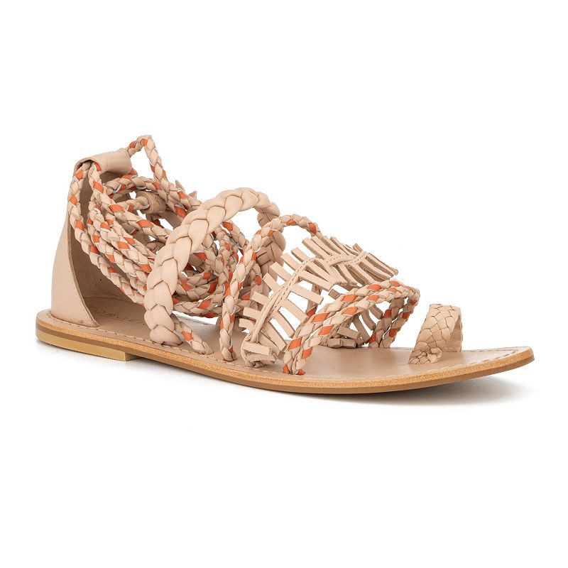 FEI1067-BLUSH Torgeis Aurelia Womens Leather Gladiator Sandals,  sku FEI1067-BLUSH