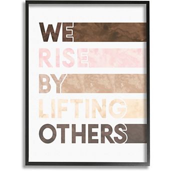 Stupell Home Decor Motivational Rise by Lifting Others Canvas Wall Art