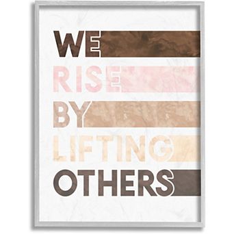 Stupell Home Decor Rise by Lifting Others Help Canvas Wall Art