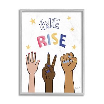 Stupell Home Decor Hands Raised We Rise Canvas Wall Art