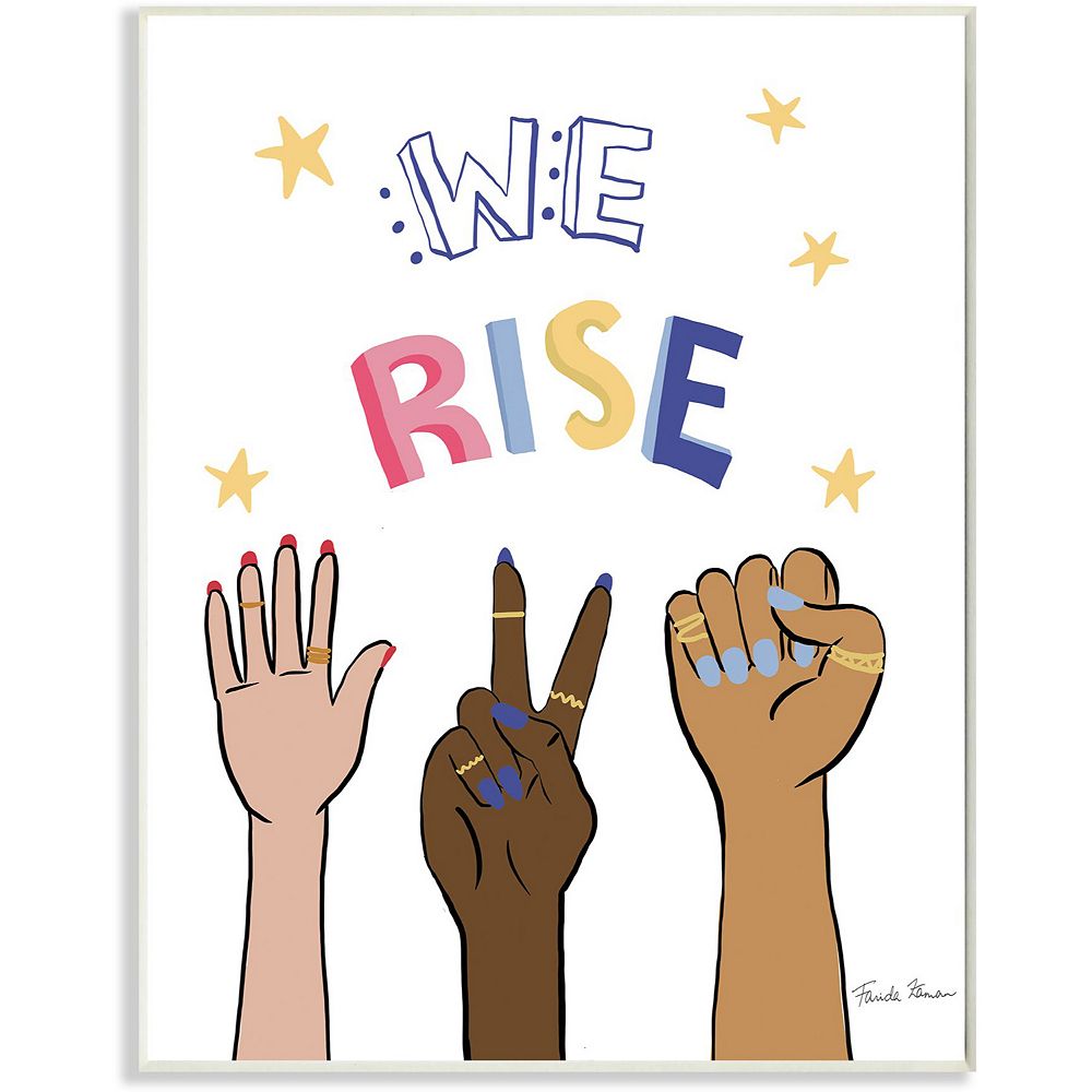Stupell Home Decor We Rise Plaque Wall Art