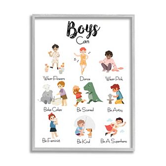 Stupell Home Decor Activities Boys Canvas Wall Art