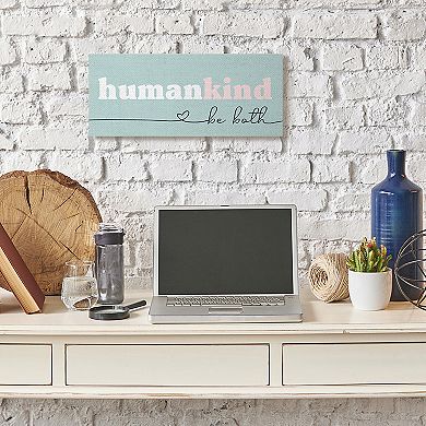 Stupell Home Decor Humankind Be Both Canvas Wall Art