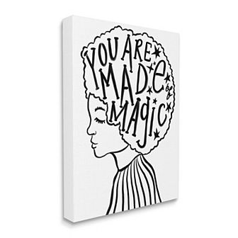 Stupell Home Decor Made of Magic Portrait Canvas Wall Art