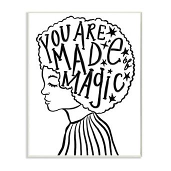 Stupell Home Decor Made of Magic Portrait Plaque Wall Art