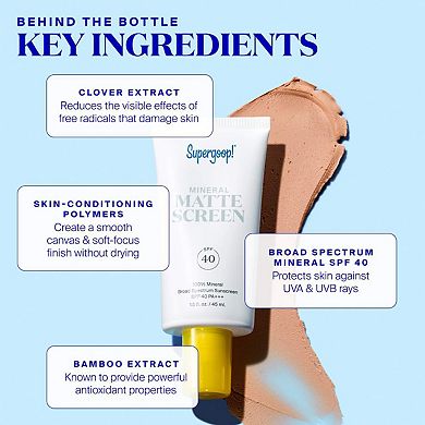 100% Mineral Mattescreen Sunscreen SPF 40