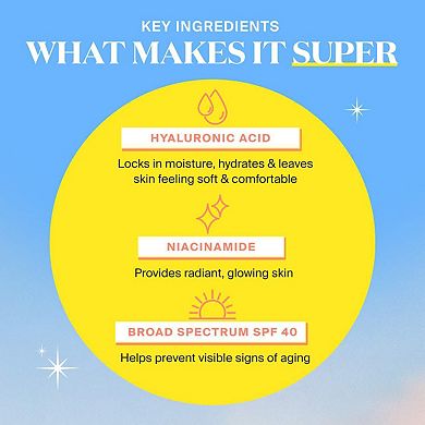 Glowscreen SPF 40 Sunscreen with Hyaluronic Acid + Niacinamide