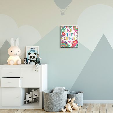 Stupell Home Decor Be The Change Canvas Wall Art