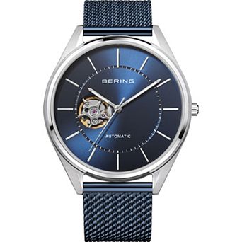 BERING Men's Automatic Titanium Mesh Strap Watch - 16743-377