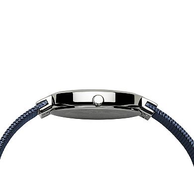 BERING Anniversary Collection Women's Blue Mesh Strap Watch - 10X31-ANN2