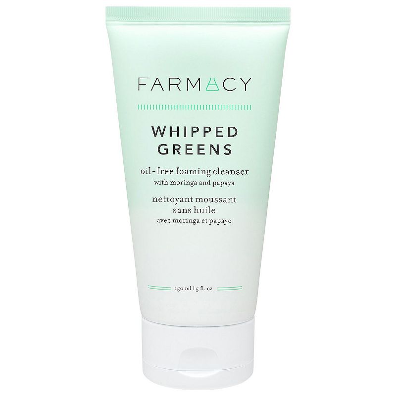Whipped Greens Oil-Free Foaming Cleanser with Moringa and Papaya, Size: 2.3