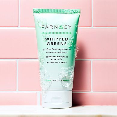 Whipped Greens Oil-Free Foaming Cleanser with Moringa and Papaya