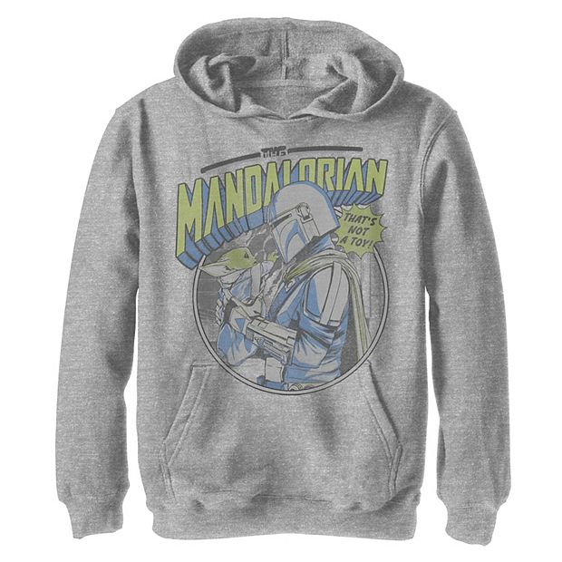 Boys 8 20 Star Wars The Mandalorian The Child aka Baby Yoda That s Not A Toy Hold Graphic Hoodie