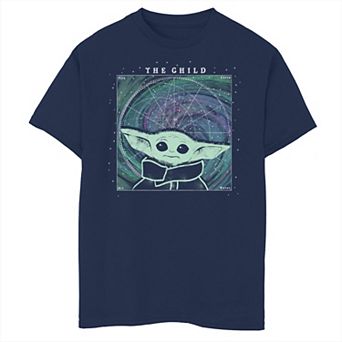 Boys 6-20 Star Wars: The Mandalorian The Child aka Baby Yoda In Space Portrait Graphic Tee