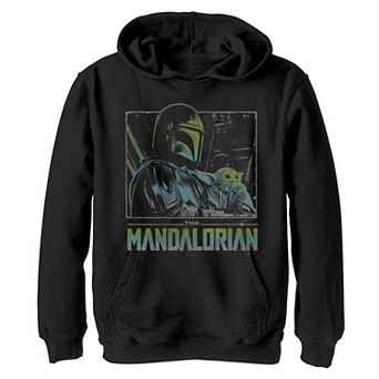 Boys 8-20 Star Wars: The Mandalorian & The Child aka Baby Yoda Color Pop Poster Graphic Hoodie