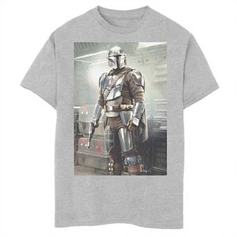 Boys 6-20 Star Wars: The Mandalorian Stance Poster Graphic Tee