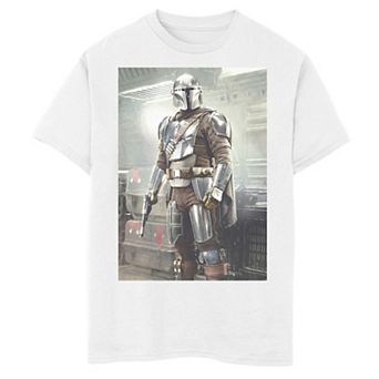 Boys 6-20 Star Wars: The Mandalorian Stance Poster Graphic Tee